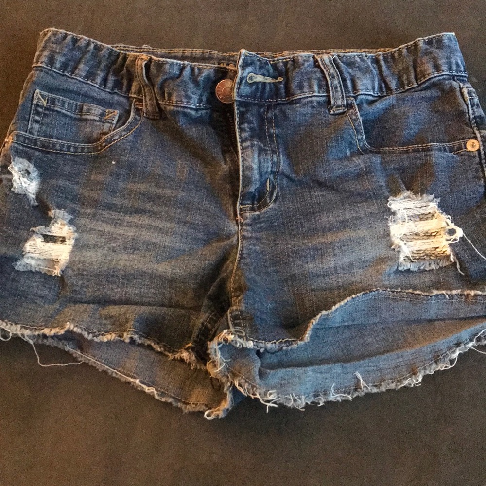 Justice jeans shorts